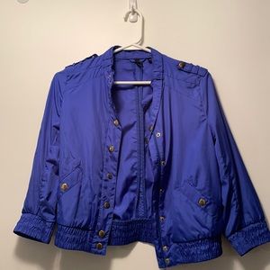 Light members only cropped jacket